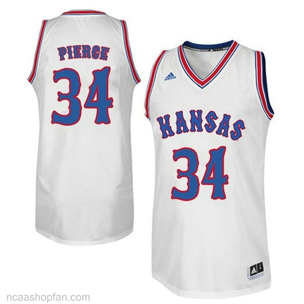 Paul Pierce Kansas Jayhawks #34 Limited College Basketball Youth Ncaa Jersey White